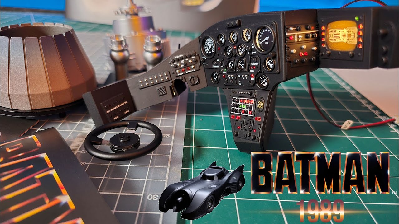 Пакет Batmobile Pack 2 1989 года просто СУПЕР! Металлический выхлоп + СВЕТЯЩАЯСЯ приборная панель...