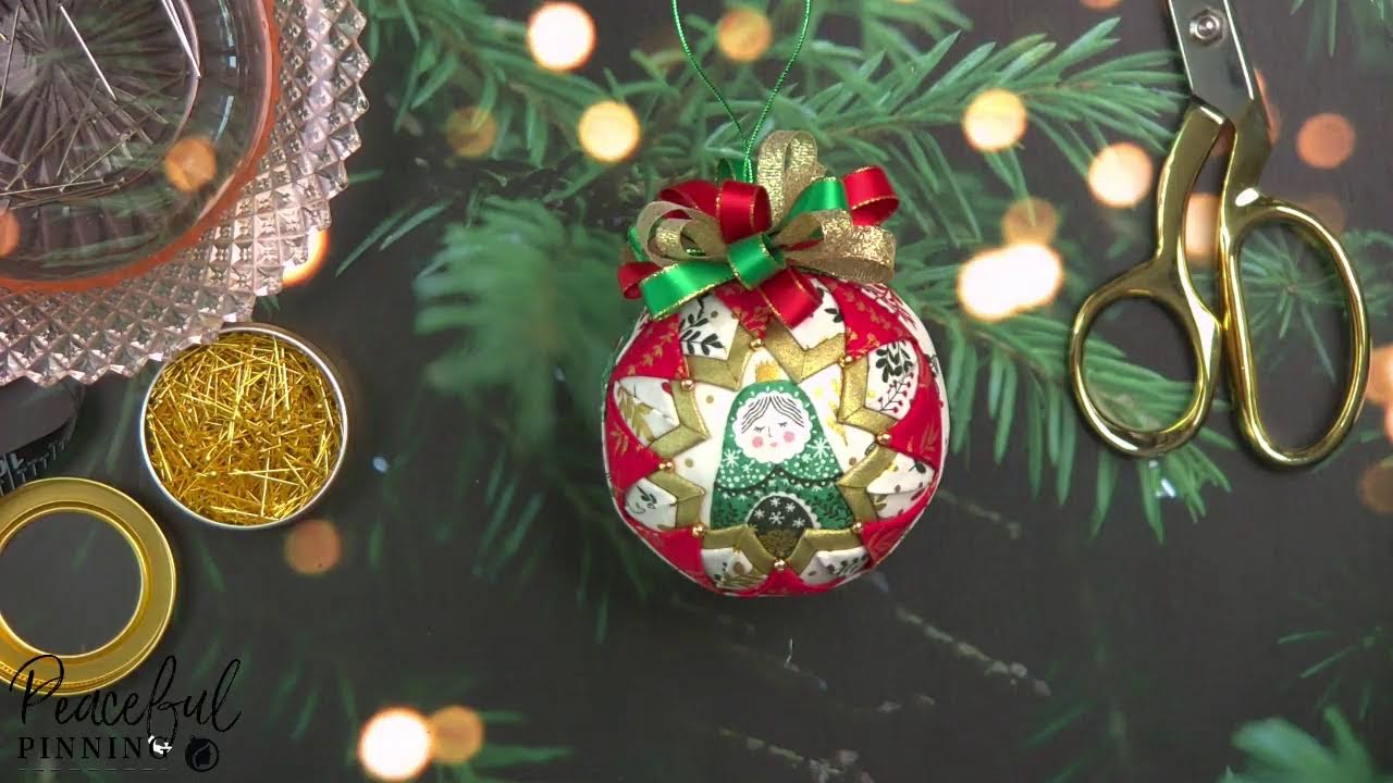 Peaceful Pinning Live #72 | Finishing the Winter Dreams Fancy Frame Ornament