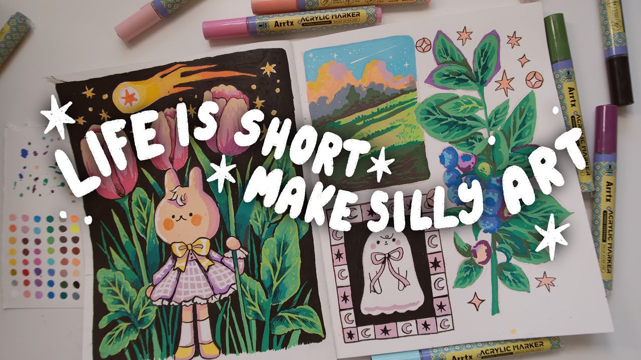 battling art block ✿ trying out Arrtx acrylic paint markers
