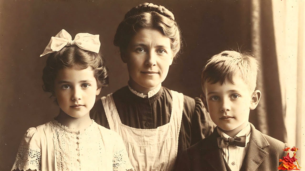 Photo de 1913 : La Domestique Près des Enfants du Maître, Ce Que Personne N'Imaginait