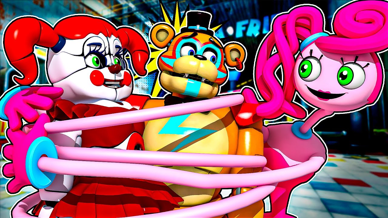 Glamrock Freddy and Circus Baby Play POPPY PLAYTIME CHAPTER 2 Part 1