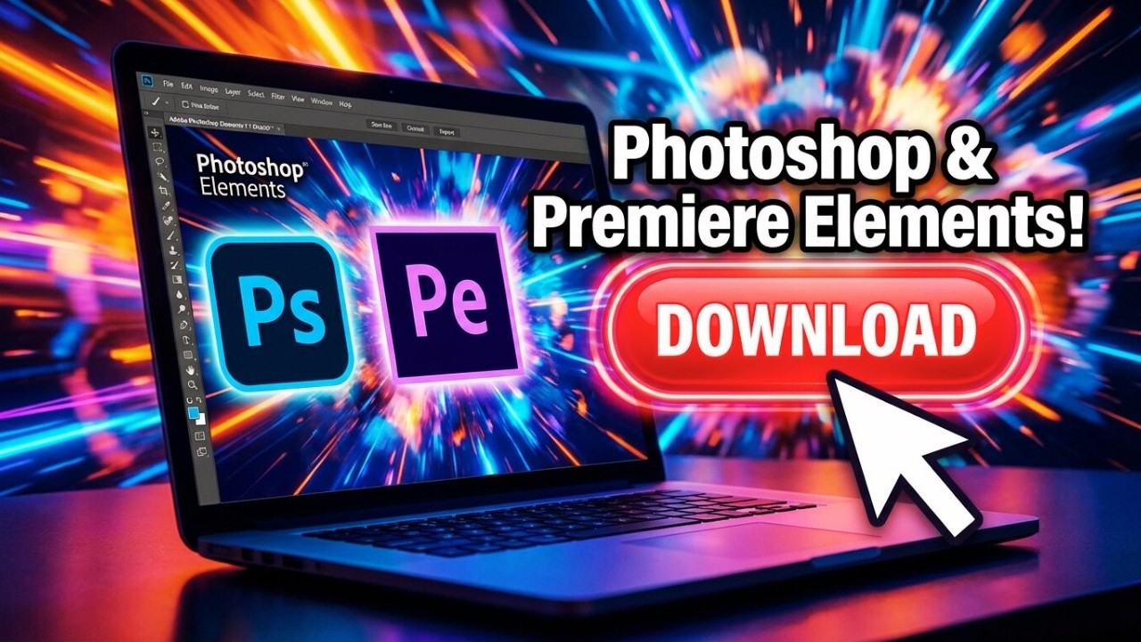 How To Download Photoshop Elements & Premiere Elements for FREE (Official Setup)