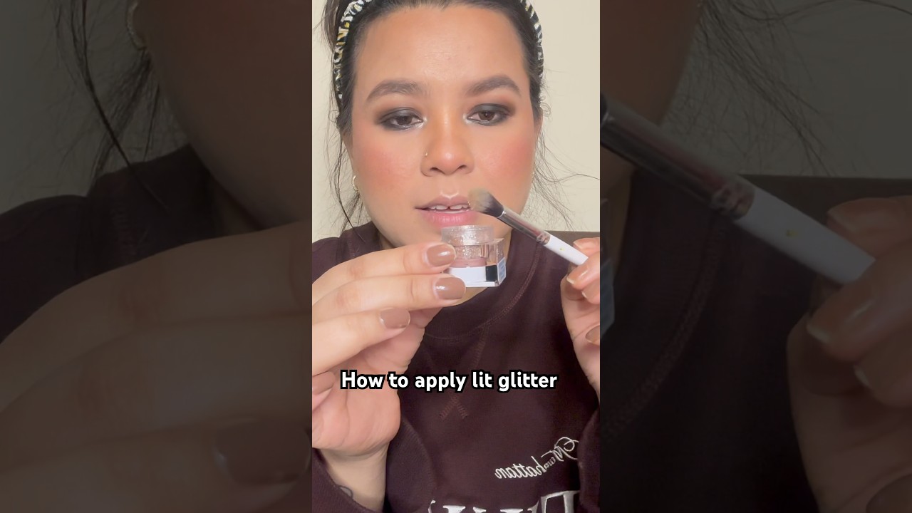 How to apply lit glitter