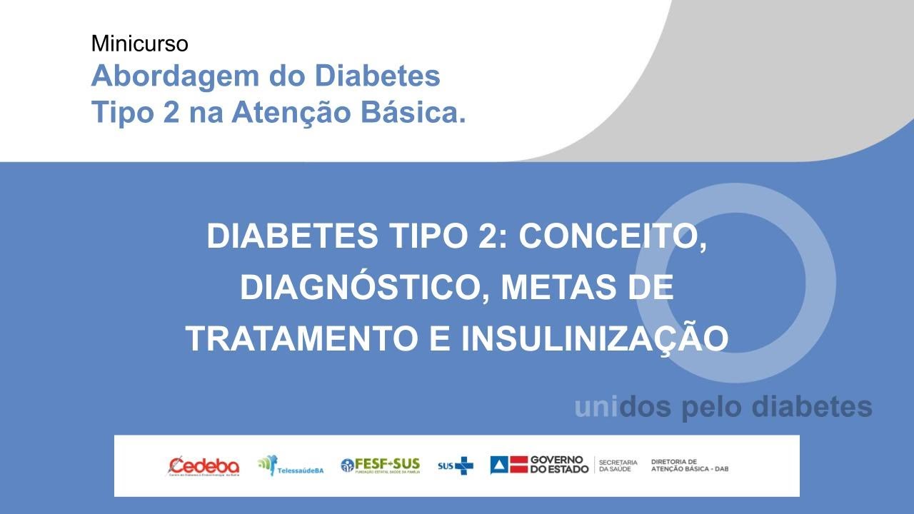 Módulo I: Diabetes Tipo 2 : Conceito, diagnóstico, metas de tratamento e insulinização.