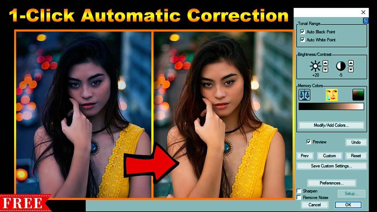 Автоматическая цветокоррекция в один клик | Плагин iCorrect Portrait V3 для Photoshop | Плагин дл...
