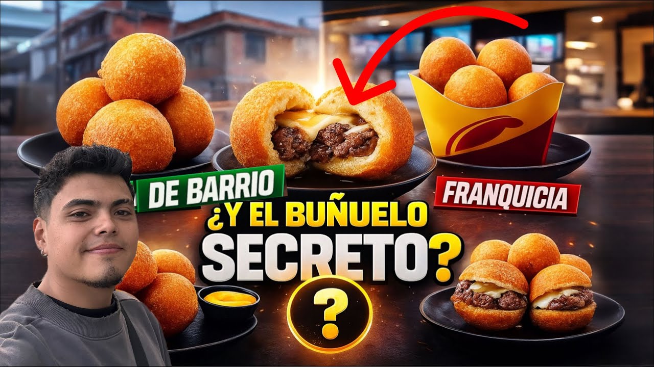 Buñuelo de barrio VS Franquicia...  Buñuelo secreto???