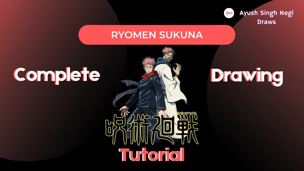 RYOMEN SUKUNA DRAW | JUJUTSU KAISEN | TIMELAPSE-DRAW