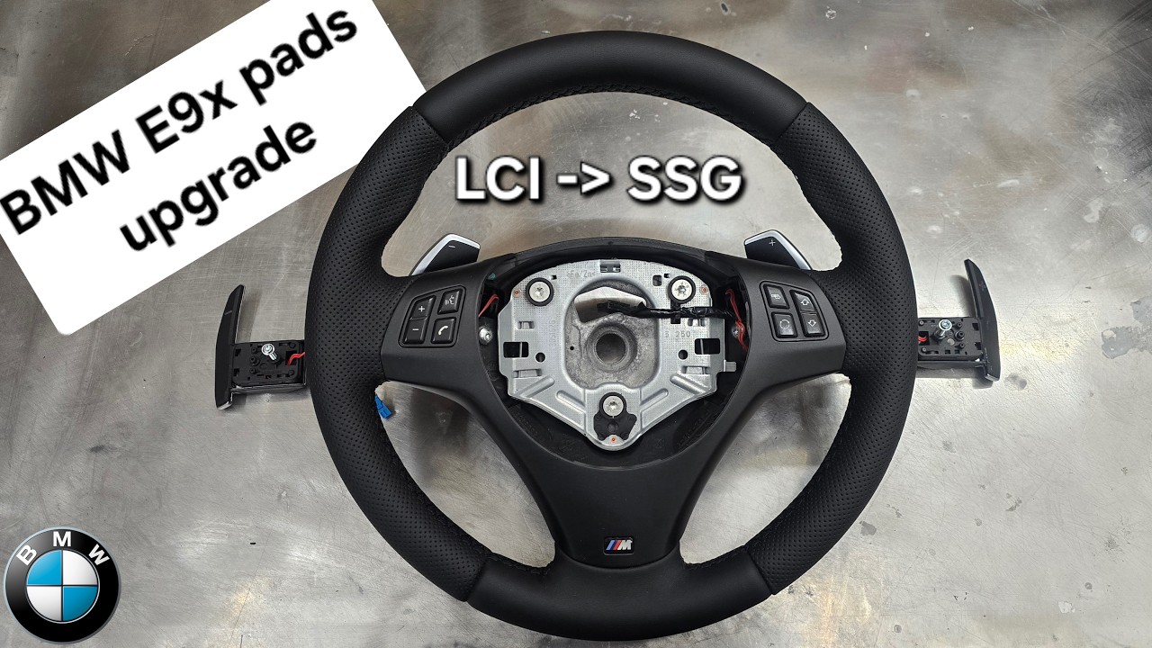 jednoduché dorobenie pádiel volantu pre BMW E90  E91 E92 E93 E81 E82  E87  E60 E70  LCI do SSG