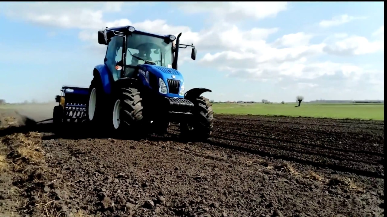 Siew zboża i nawozów 2017! New Holland i Ursus 912
