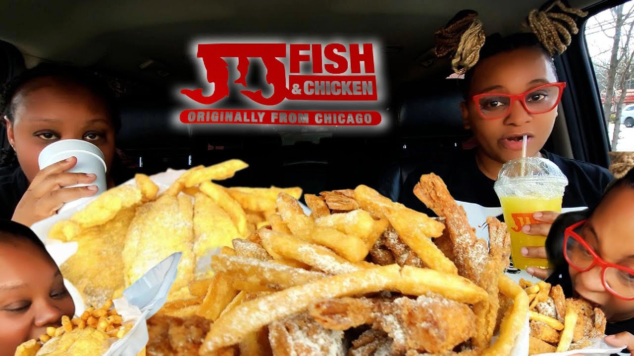 JJs Fish & Chicken | Car Mukbang | Chicken Wings | Jumbo Shrimp | Flounder