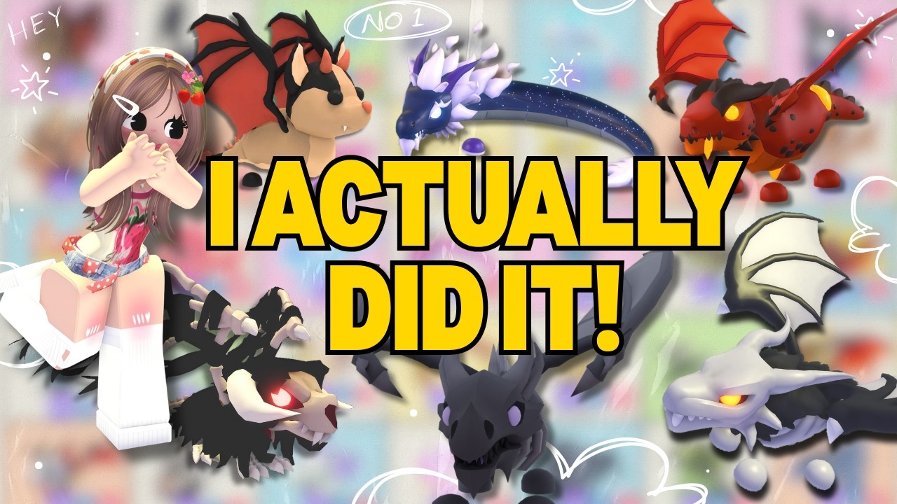I FINISHED Collecting Every Mega Dragon in Adopt Me 👀✨🐉 Trades & Dragon Showcase #robloxadoptme