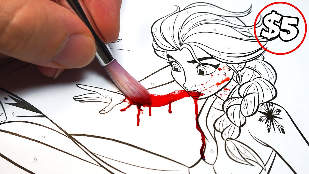 HORROR Artist vs $5 DISNEY FROZEN 