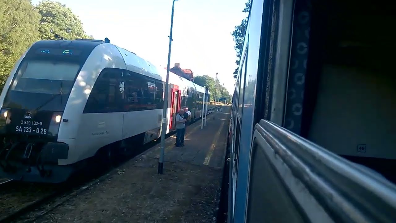 TLK 55170 WYDMY rel.Łeba-Lębork 2023 (Widok z okna)