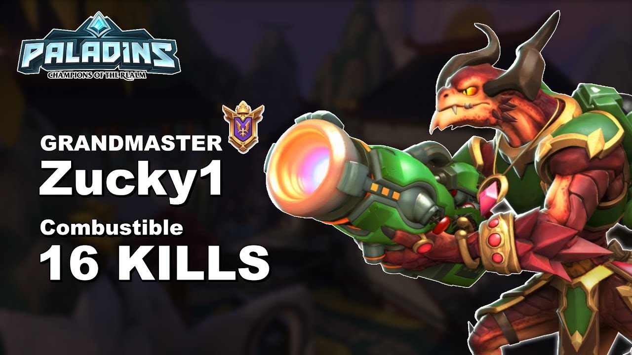 Zucky1 Drogoz 16 KILLS!! Paladins GM (TOP 37) Ranked Gameplay