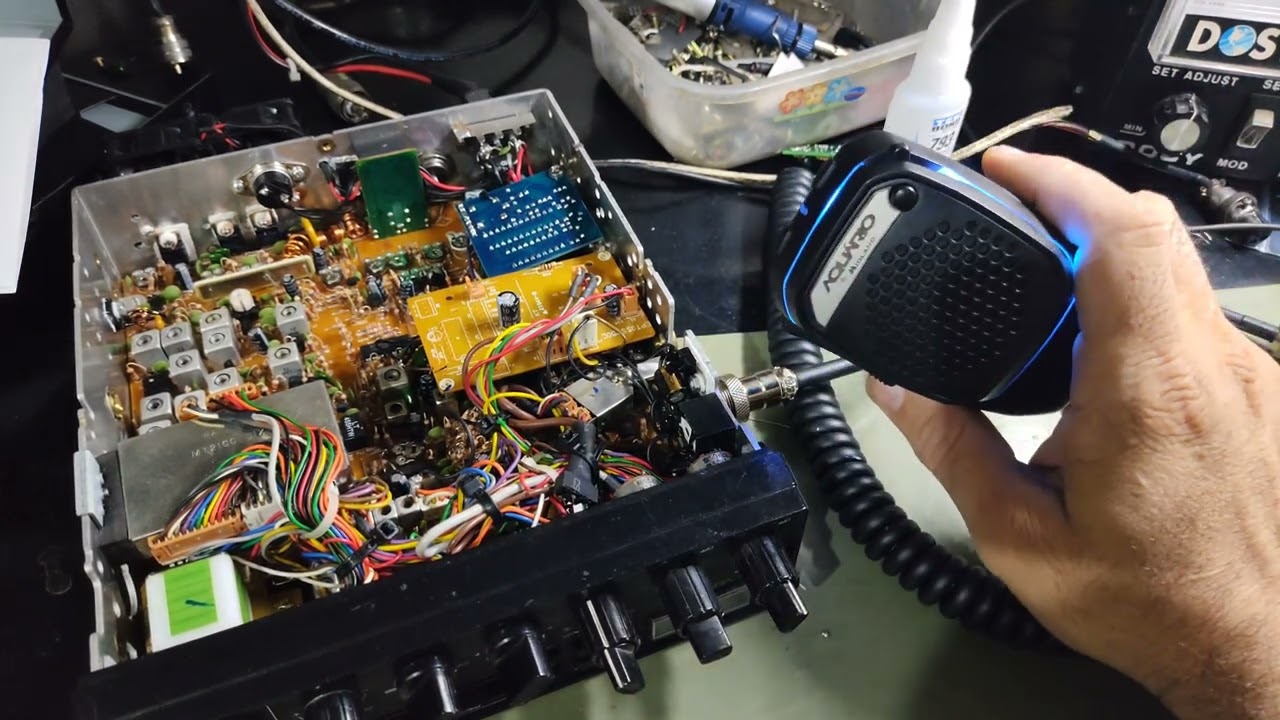 Modificações rádio vr9000 mk2 ptt dual Mike e placa de bip mp3 rádio do José Amilton