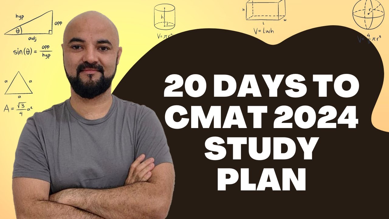 20 Days to CMAT 2024 Study Plan