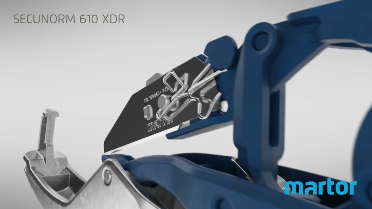 Safety knife MARTOR SECUNORM 610 XDR 610001 Product Video GB