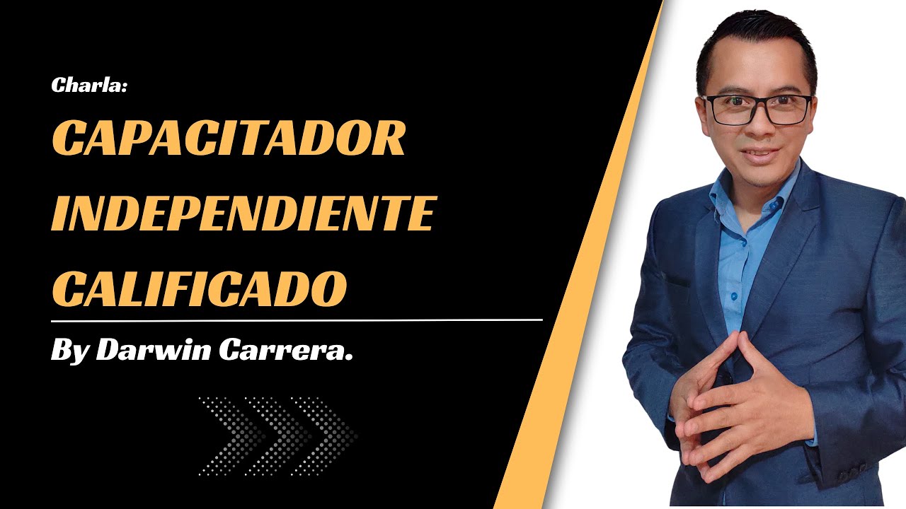 📢 Charla Gratuita: Cómo Convertirse en un Capacitador Independiente Calificado