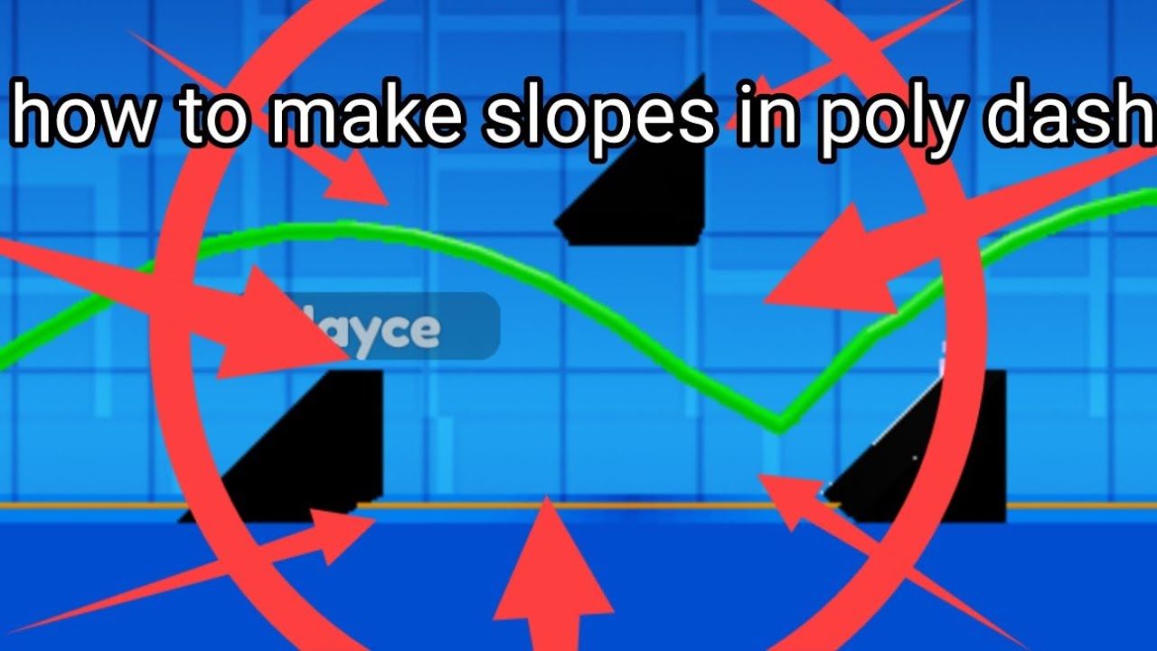 how to make slopes in poly dash | Roblox Poly Dash