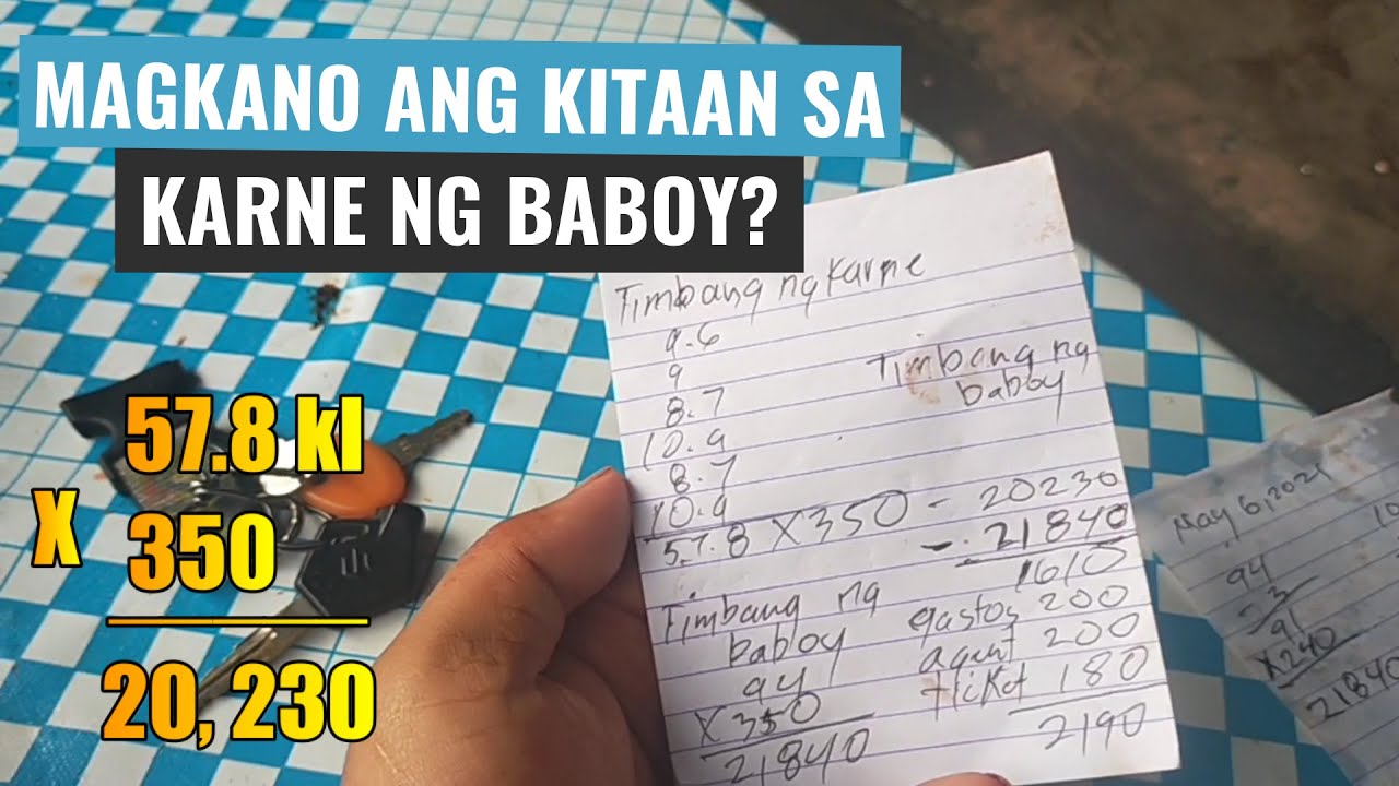 Magkano ang Kitaan sa Karne ng Baboy? | Magkano ang live weight?