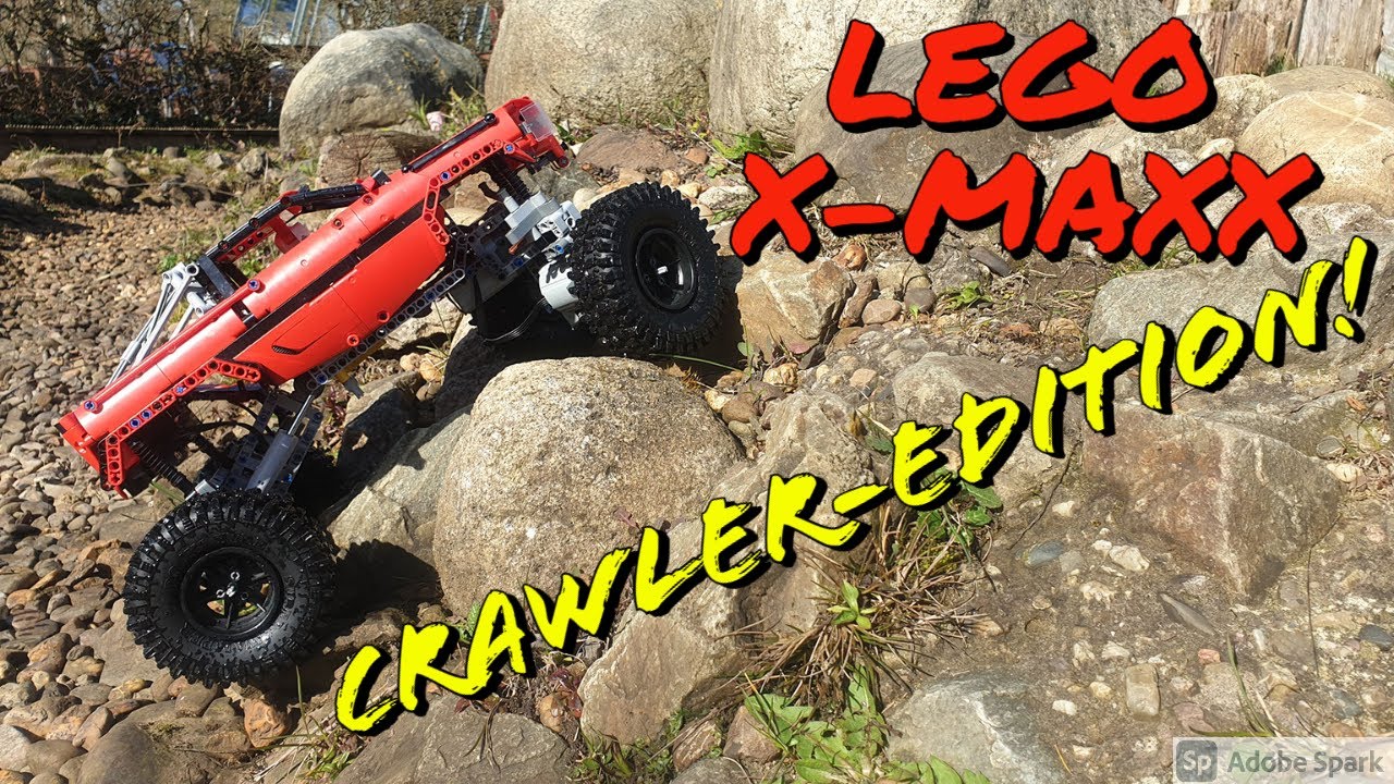 RC LEGO TRAXXAS X MAXX crawler edition, powered by BuWizz