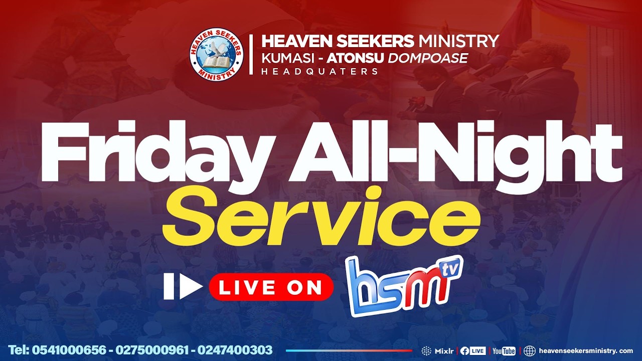 FRIDAY ALL-NIGHT SERVICE FROM THE LAND OF YAHWEH.         27/02/26