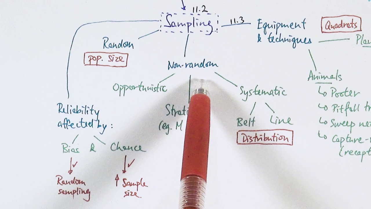 AS Biology - Biodiversity and sampling OVERVIEW (OCR A Chapters 11.1-5)