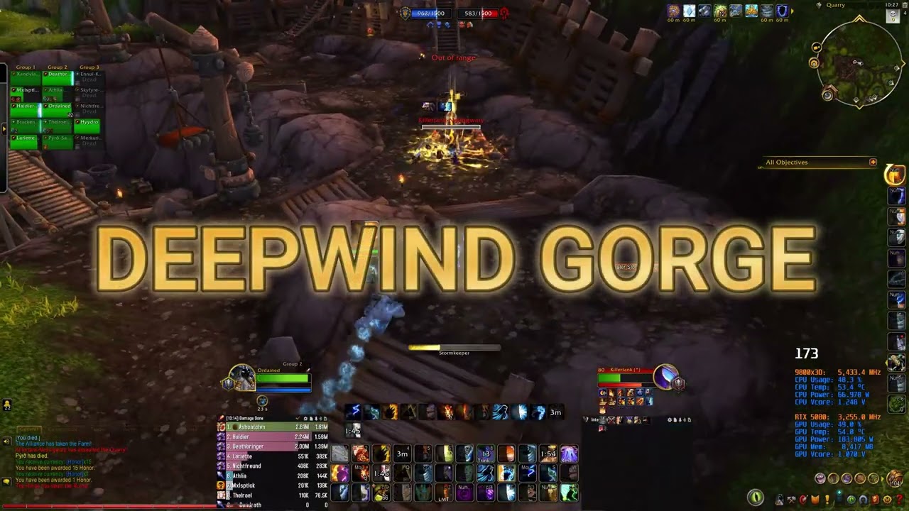 World of Warcraft: War Within -Season 3 Battlegrounds Benchmark | Ryzen 9800x3D and RTX 5080