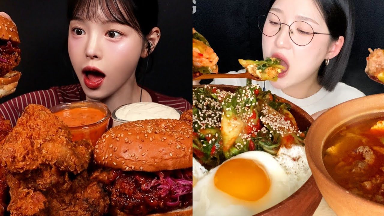 [1-Minute Mukbang] - Eat with Boki, JJBB.MANDOO