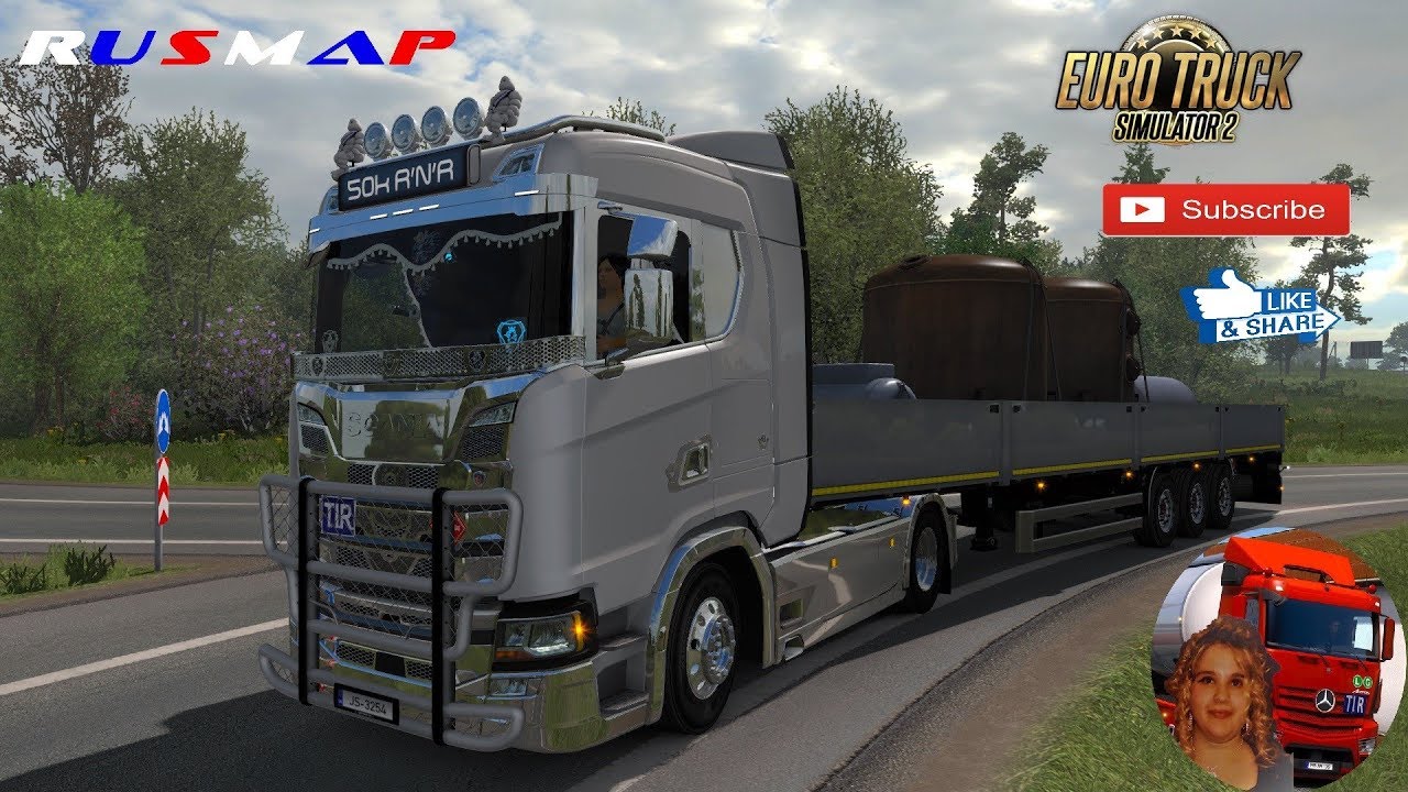 Euro Truck Simulator 2 (1.34) Scania S & R Next Gen Accessories Chrome v 1.1 + DLC's & Mods