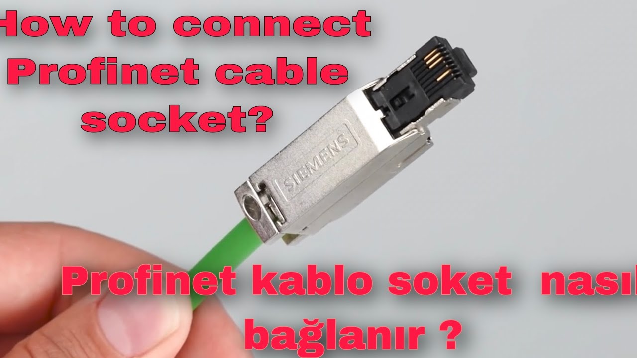 Siemens How to connect Profinet cable socket? (Profinet kablo soket  nasıl  bağlanır ?)#siemens.