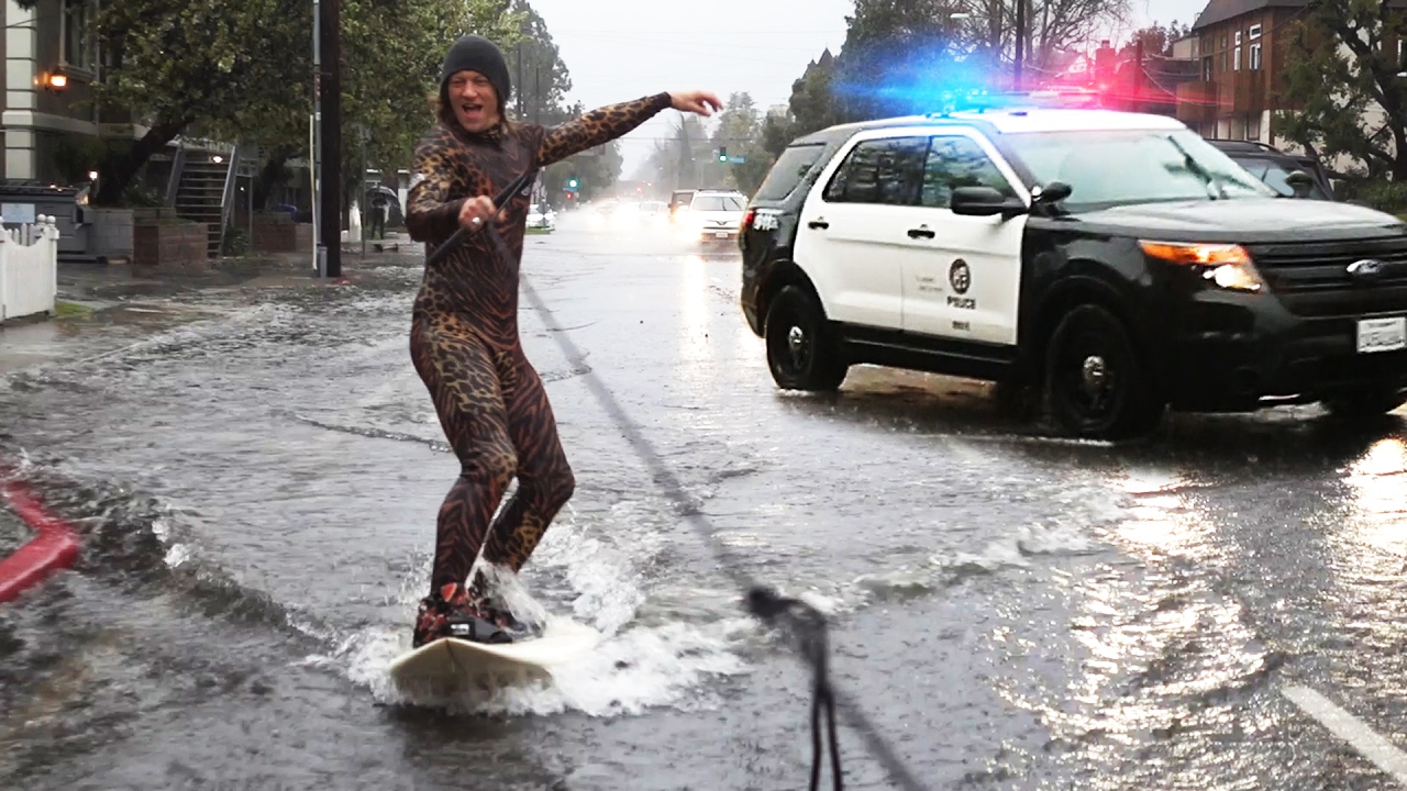 Flood Surfing with LAPD!