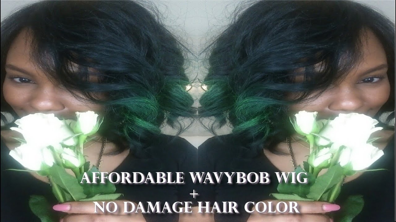 Affordable Wavy Bob Wig|Damage-Free Colored Hair