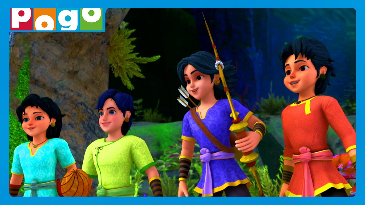 Mahabharata Jungle ke beech🌲| Pandavas 👑| Action Cartoon ⚔️ | @PogoChannel