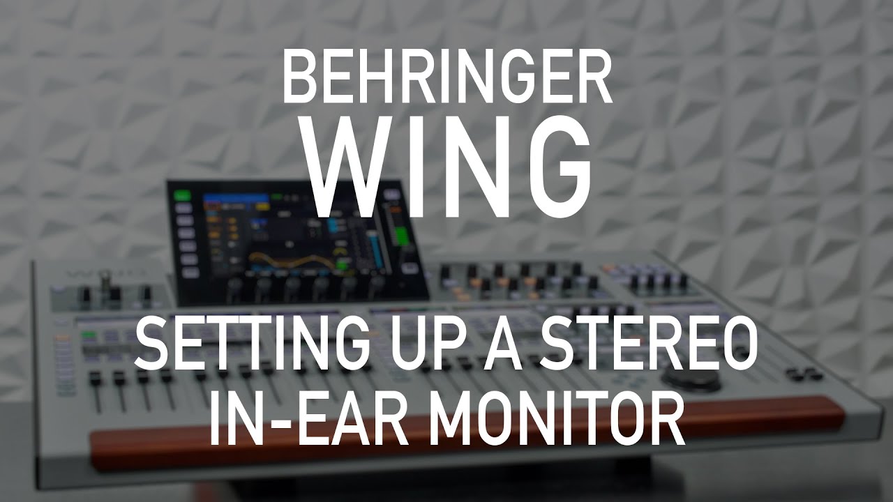 Behringer Wing 109 — настройка стереонаушников-вкладышей
