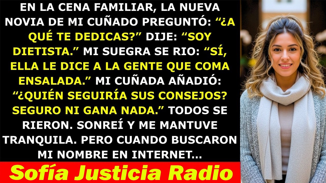 Mis Suegros Se Burlaron De Mi Trabajo Como Dietista En La Cena —Pero Cuando Me Buscaron En Internet…