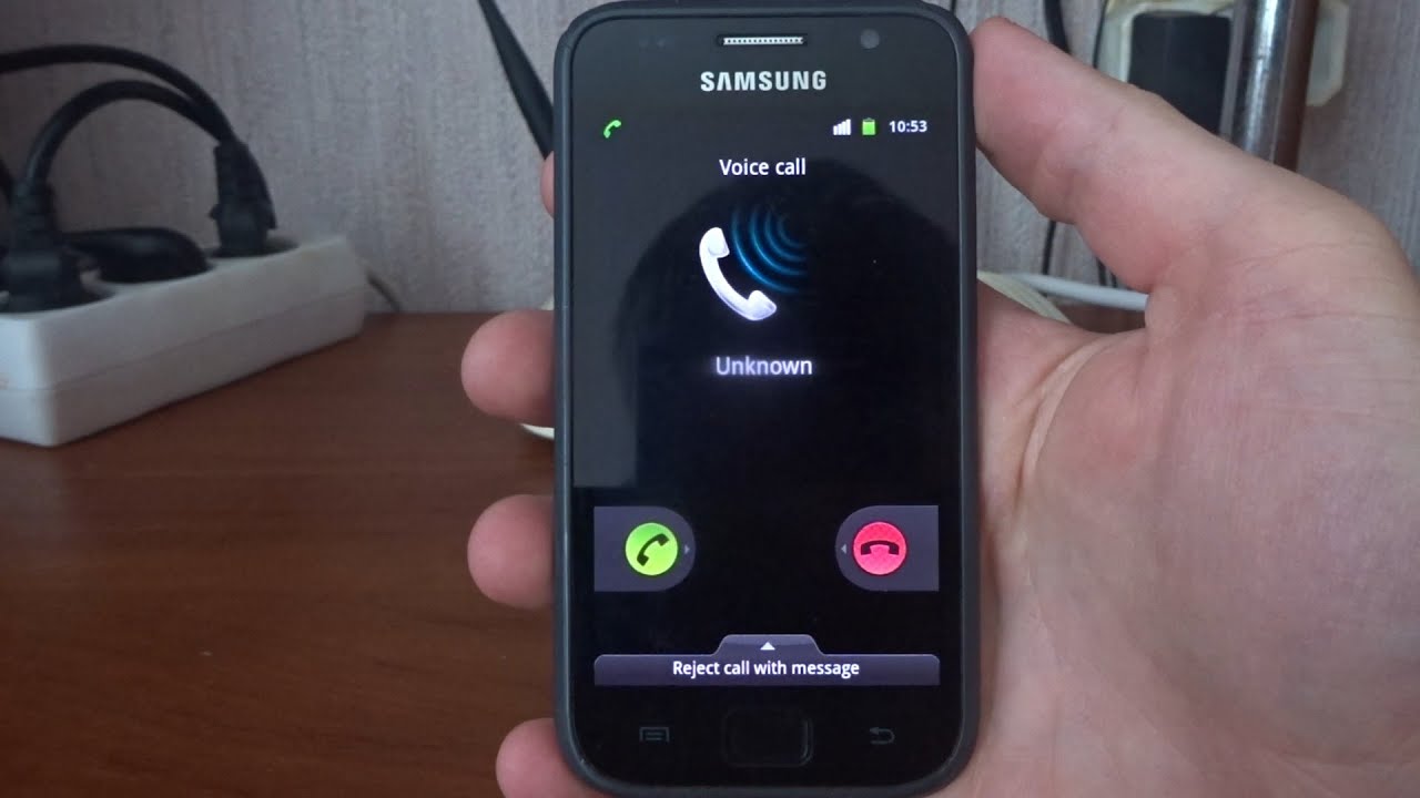 Samsung Galaxy S GT-I9000 incoming call