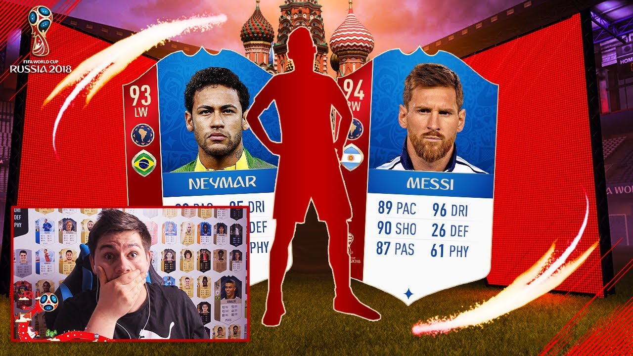 TRAFIŁEM MESSIEGO i NEYMARA +IKONA! NAJLEPSZY PACK OPENING W FIFA WORLD CUP 2018