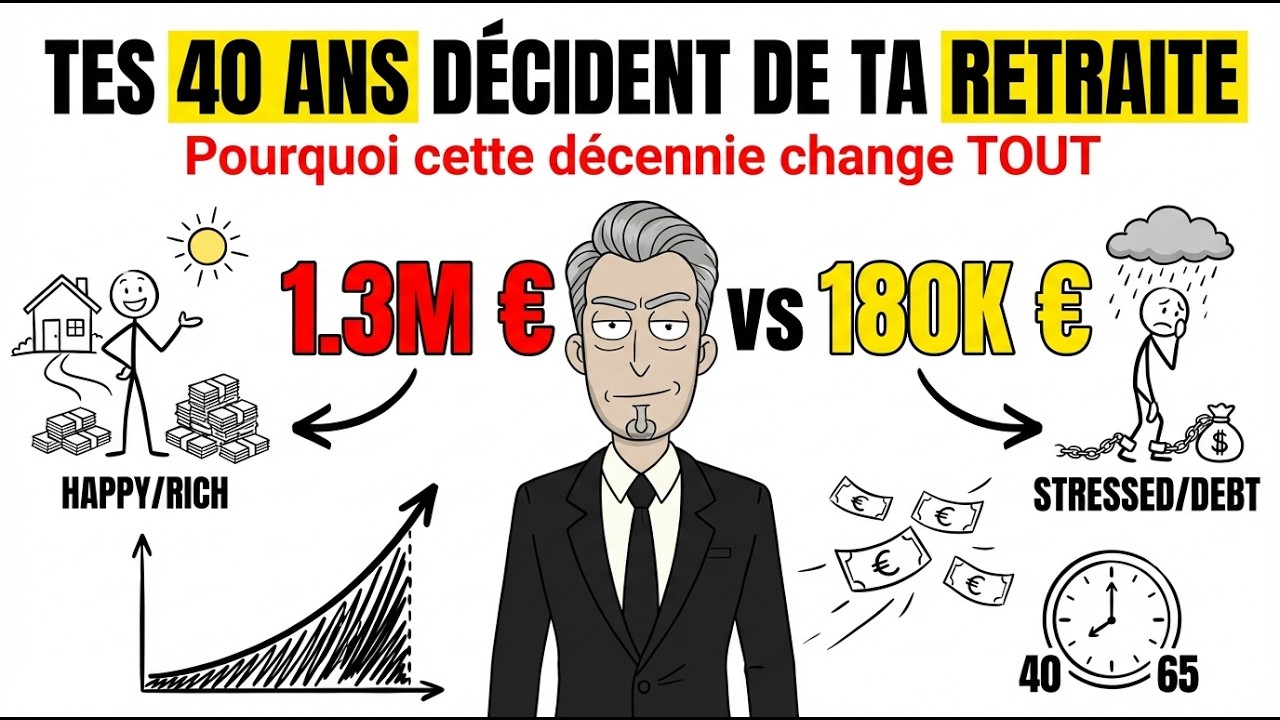 Tes 40 Ans Décident de Ta Retraite: Pourquoi Cette Décennie Change TOUT et Comment Ne Pas Te Planter
