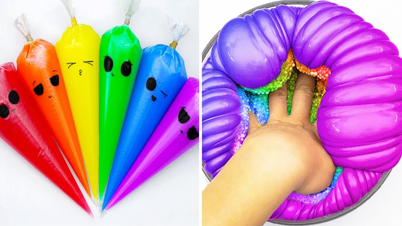 Расслабляющие АСМР-видео со слаймом для сна | Satisfying Slime No Talking ASMR 3844