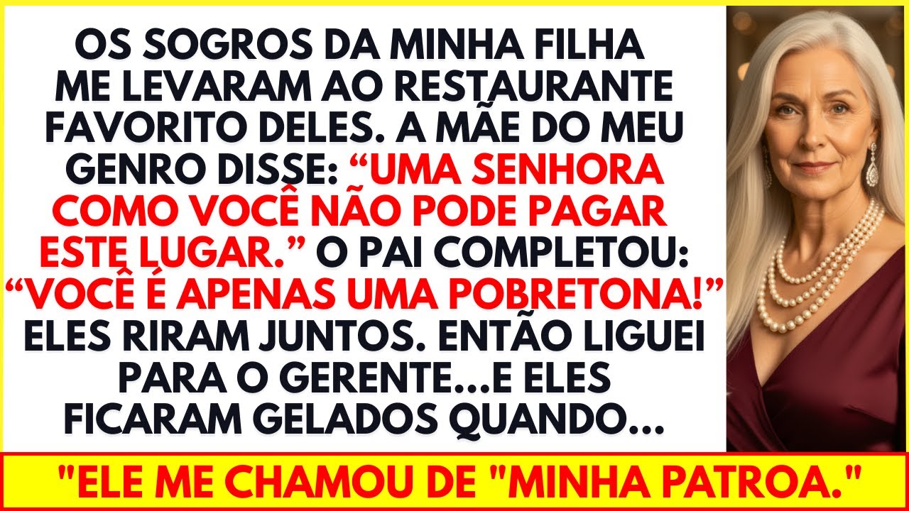 A família do meu genro me levou ao 