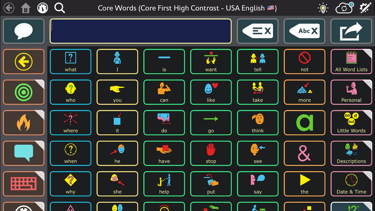 TD Snap - version 1.38 - new High Contrast Core First pageset (as New User or add to existing User)