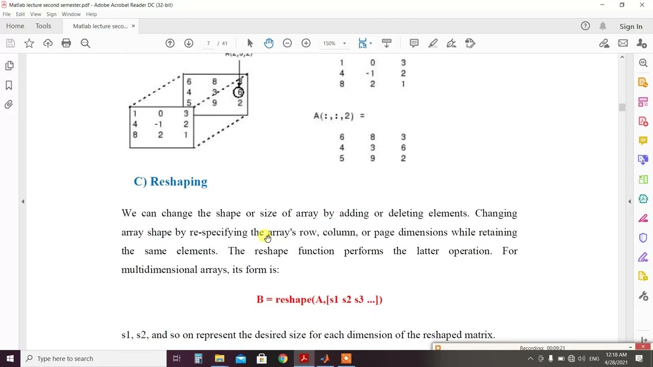 محاضره ماتلاب 2 الجزء الأول