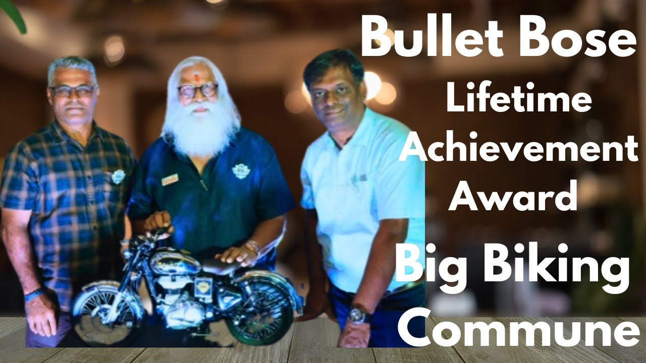 Bullet Bose Lauded with Lifetime Achievement Award BIG Biking Commune