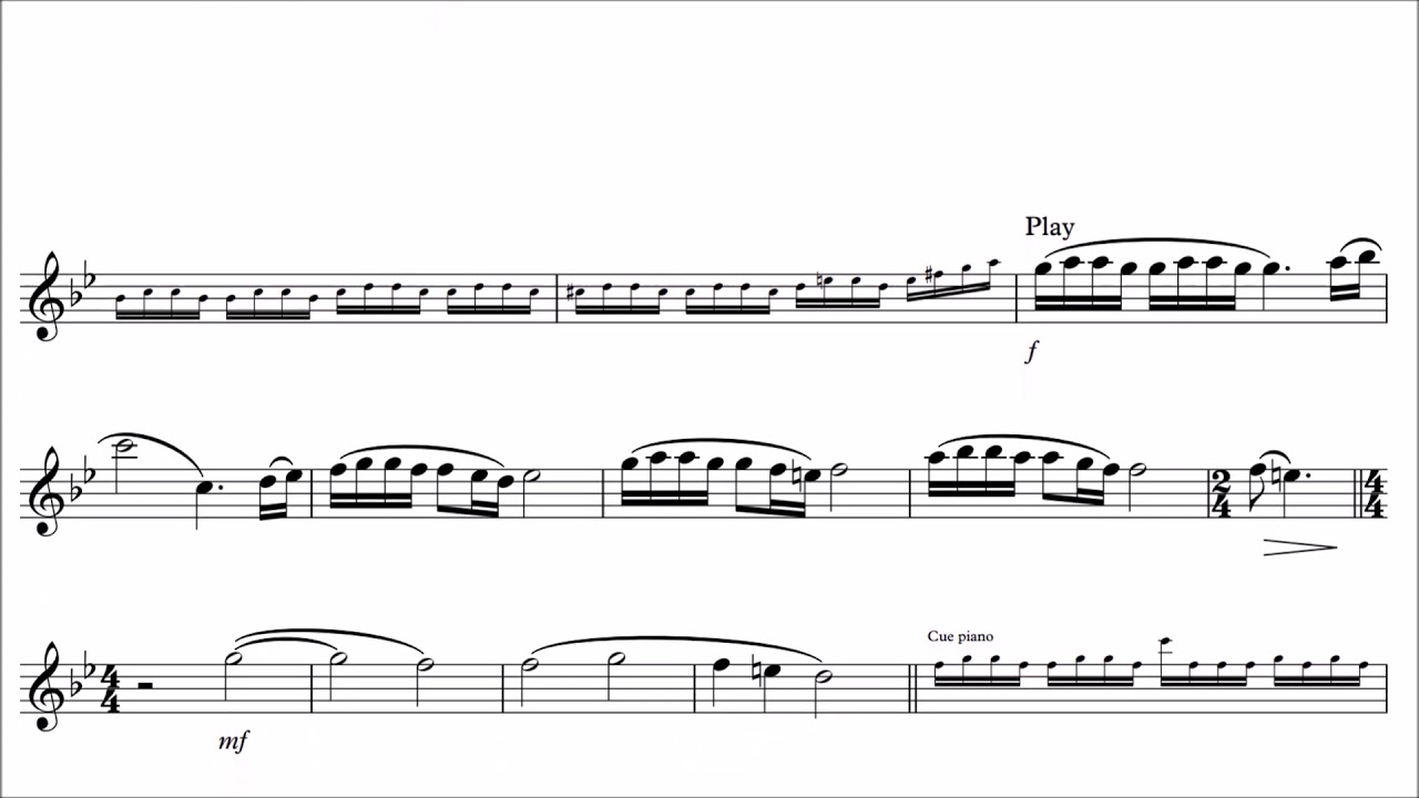 Trumpet Play-Along - Andante pour Trompette - Saint-Preux - with sheet music