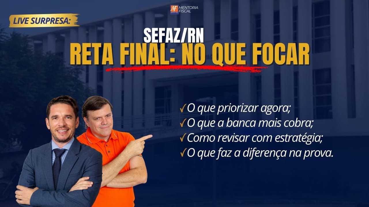 🔴 LIVE: RETA FINAL - NO QUE FOCAR!