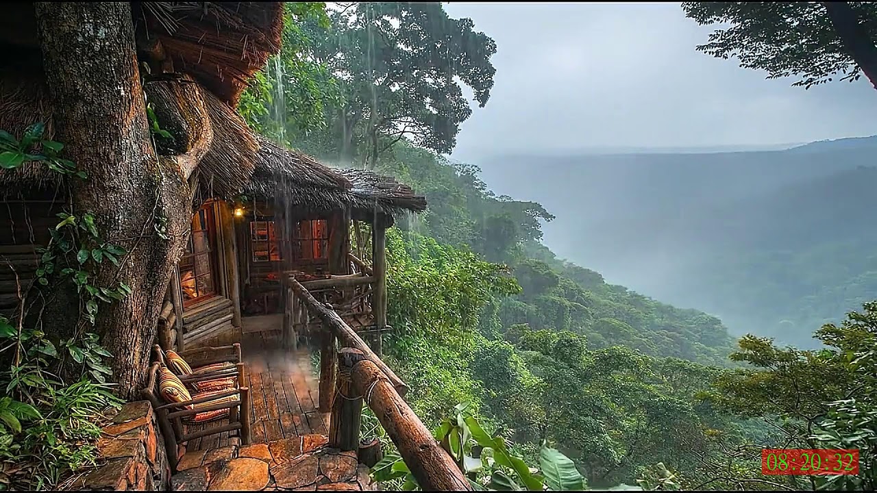 Rain Sounds and Slow Piano Music for Sleeping Deeply and Letting Go of Stress