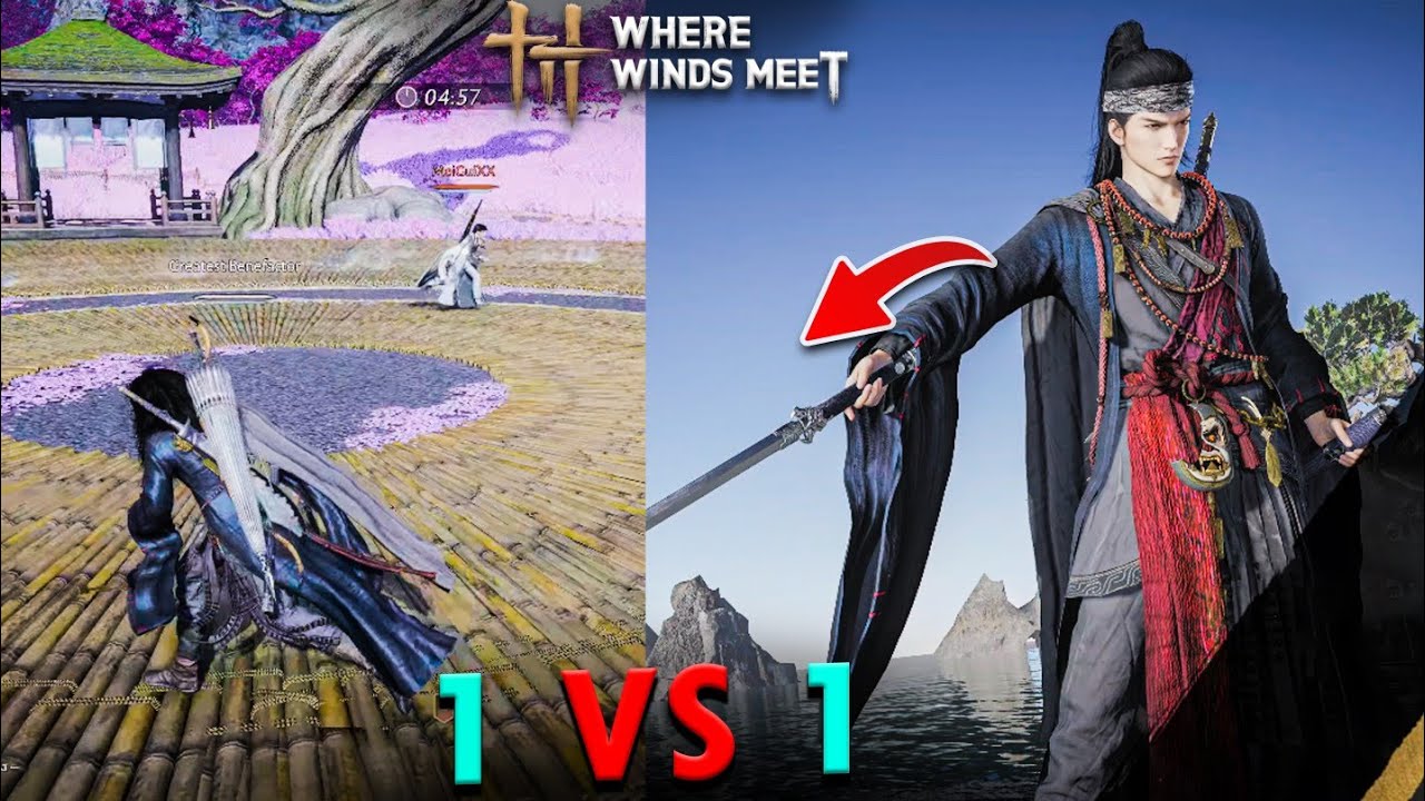 MY FIRST 1VS1 WHERE WINDS MEET GAMEPLAY - No Commentary 4K