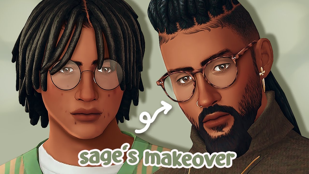 Sage's glow up makeover + cc list // whimsy stories // the sims 4
