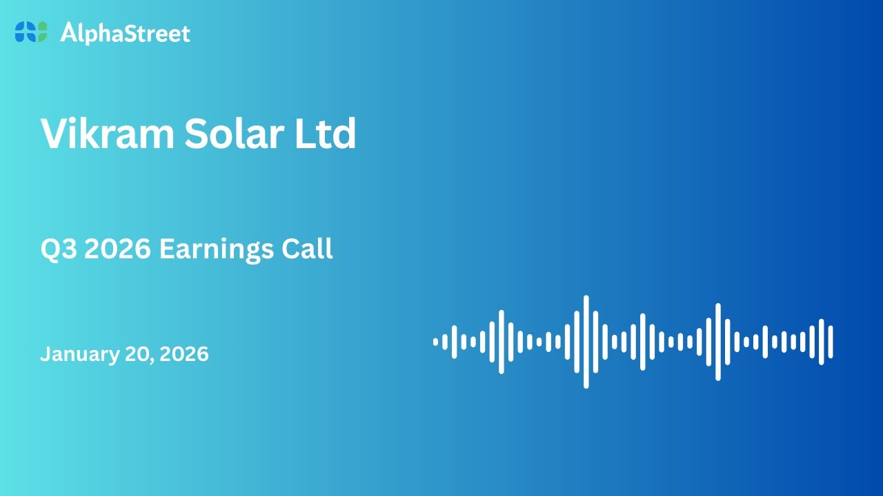 Vikram Solar Ltd Q3 FY2025-26 Earnings Conference Call